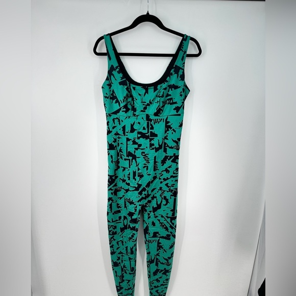 Yitty Turquoise Sleeveless Tank Top Skinny Leg Jumpsuit - Picture 1 of 6